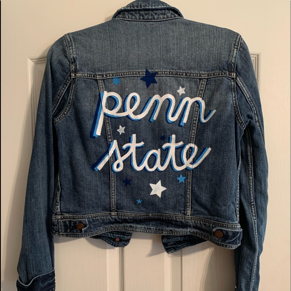 DIY Penn State Jean Jacket